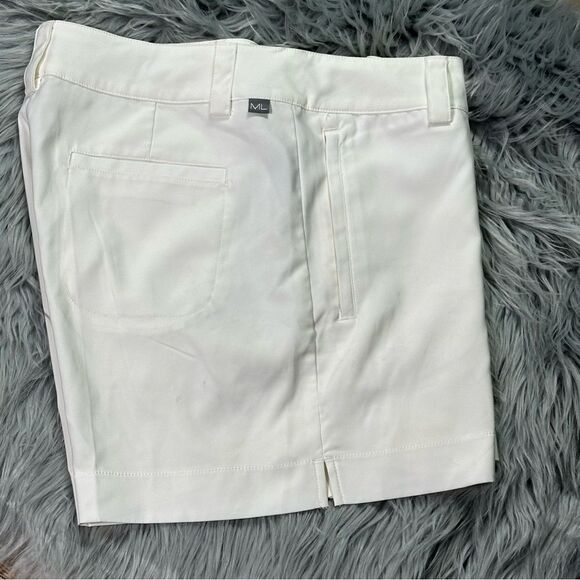 White Cotton Bermuda Shorts Tailored Fit - Picture 8 of 9